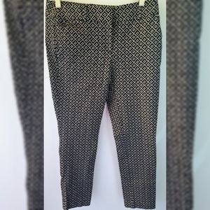 Black and Cream Cropped pants